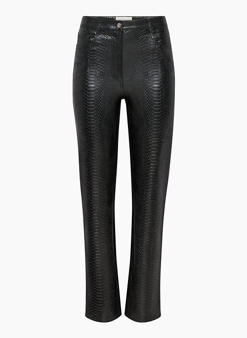 THE MELINA™ PANT - High-waisted Vegan Leather python pants