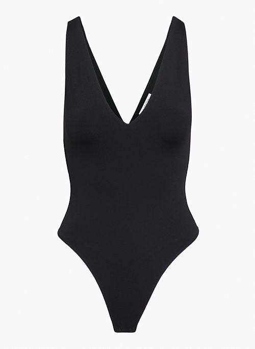CONTOUR V-NECK BODYSUIT - V-neck tank bodysuit