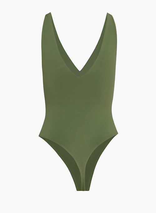 EXPRESS New Luxe Body Contour Lime Green Bodysuit Cross Cross Back Size  Small - $29 - From Always