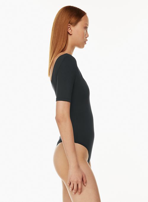  MANGDIUP Women's V-Neck Long Sleeve Tops Basic Bodysuit  Jumpsuit (Black. XS) : Clothing, Shoes & Jewelry