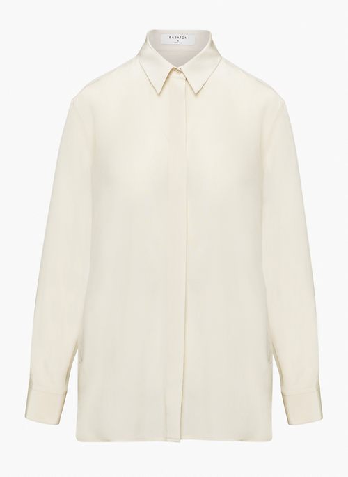 ACADEMY SILK BLOUSE - Silk button-up blouse
