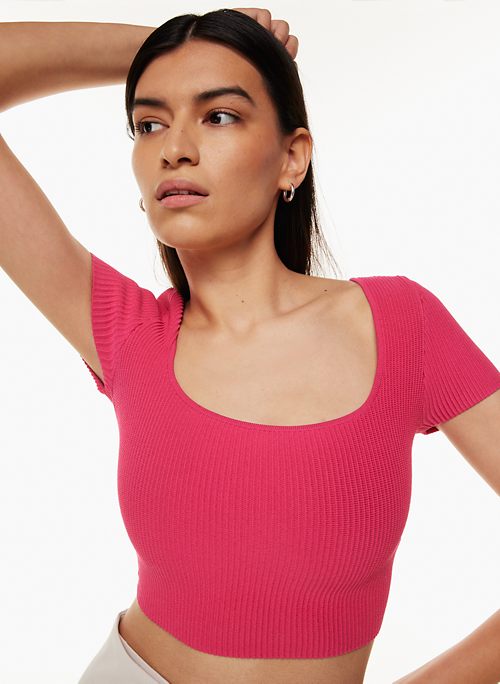 US Sleeve T-Shirts Women Pink Aritzia Short for |