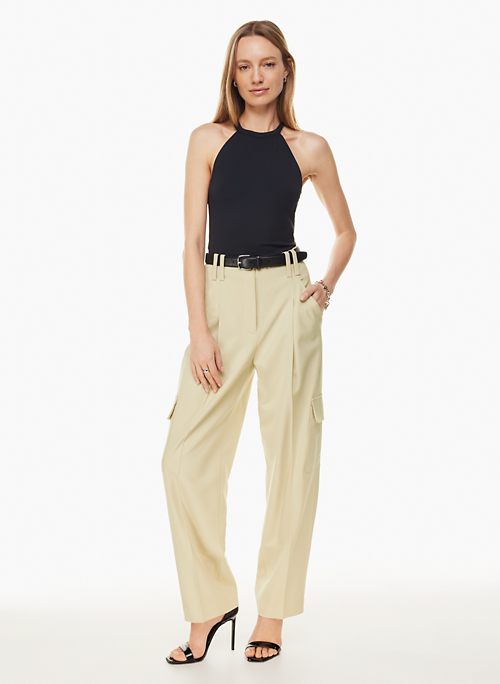 Tan Cargo Pants for Women