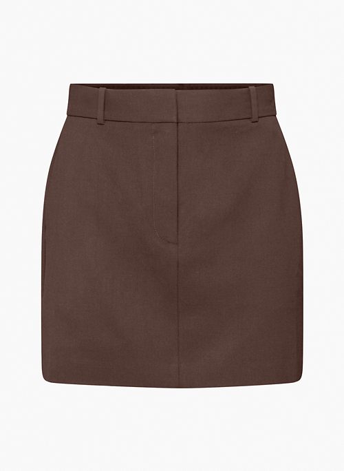 CHISEL SKIRT - High-waisted mini skirt