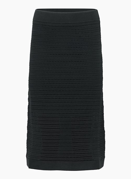 LATTICE SKIRT - Crocheted A-line midi skirt