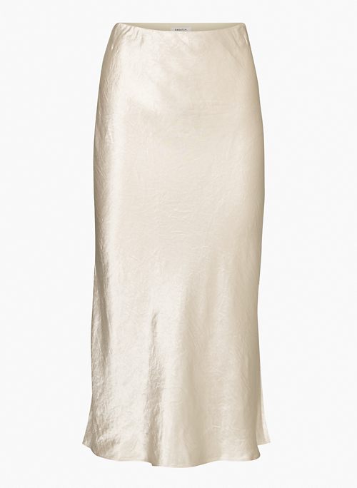 SLIP MAXI SKIRT - High-waisted maxi slip skirt