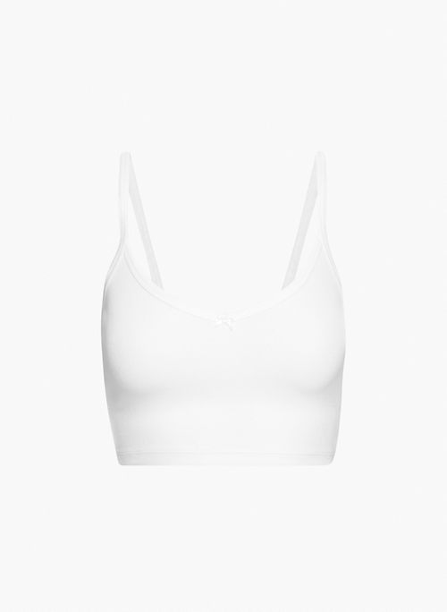 GRACIE TANK - Cropped tank with scalloped edges