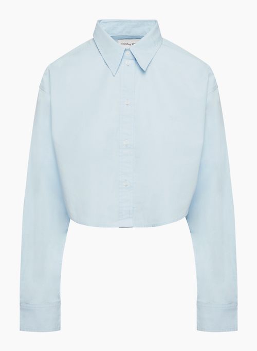 POPPY POPLIN SHIRT - Relaxed cotton poplin button-up shirt