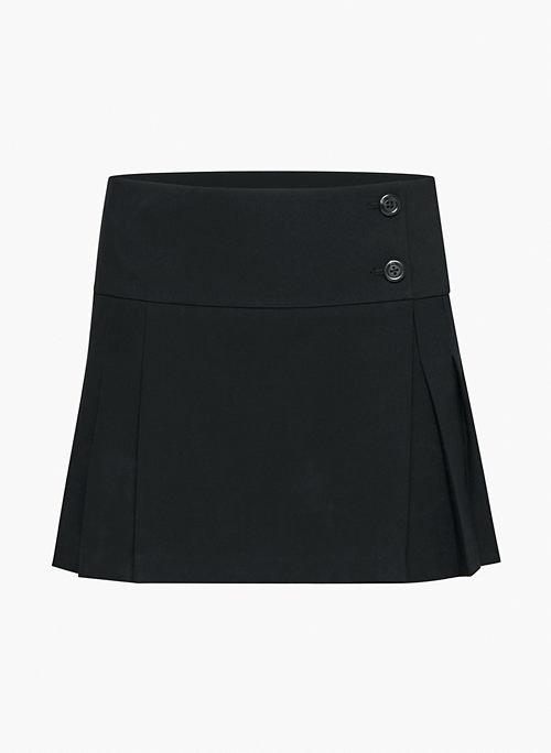 KITRIDGE PLEATED SKIRT - Mid-rise pleated micro skirt