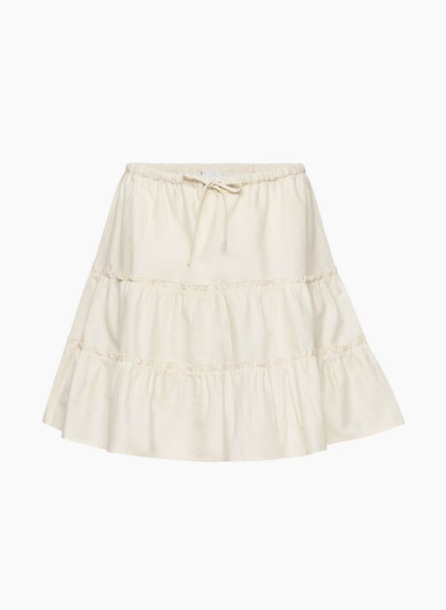 MACARON SKIRT - Tiered cotton mini skirt