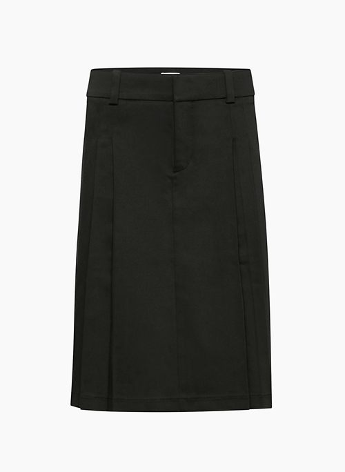 RIDER MIDI SKIRT - Mid-rise pleated midi skirt