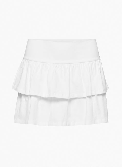 BUTTERCUP SKIRT - Mid-rise tiered mini skirt