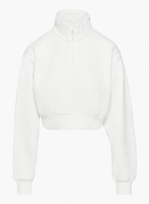 NEW COZY FLEECE PERFECT ¼ ZIP SWEATSHIRT - 1/4-zip pullover sweatshirt