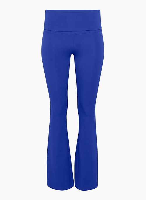 HOLD-IT™ DOUBLE-UP FLARE LEGGING - Mid-rise flare leggings with a fold-over waistband