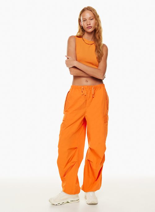 Orange Cargo Pants for Women
