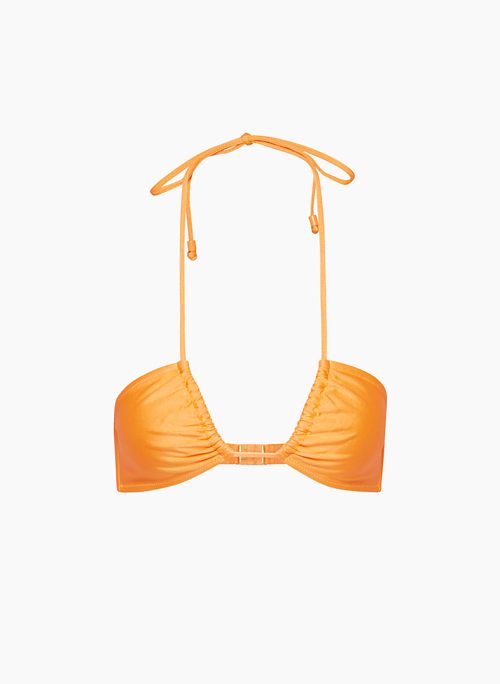 Buy High Shine Orange Tummy Control Bandeau Swimsuit from Next Poland