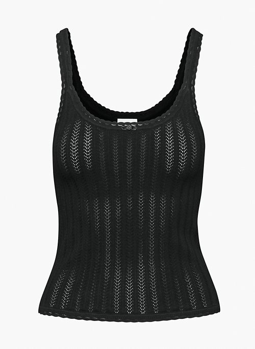 EREMIA TOP - Pointelle knit tank