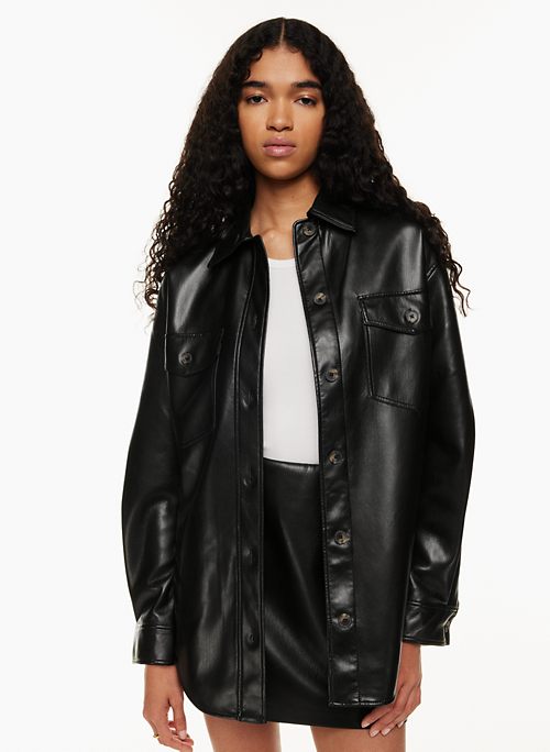 Vroegst deksel breng de actie Faux Leather Jackets for Women | Aritzia US