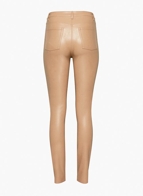 brown aritzia leather pants