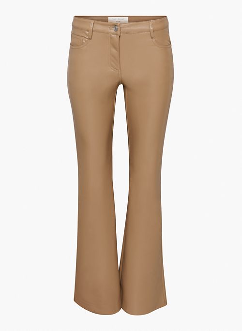 THE MELINA™ LOW-RISE FLARE PANT - Low-rise Vegan Leather pants