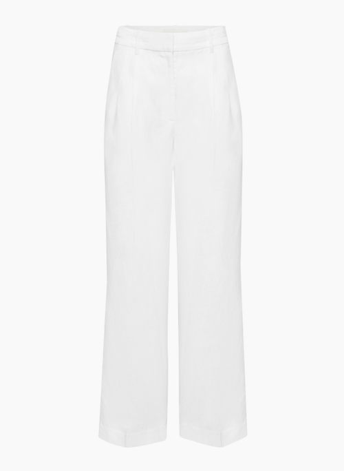 THE EFFORTLESS LINEN PANT - High-waisted wide-leg linen pants