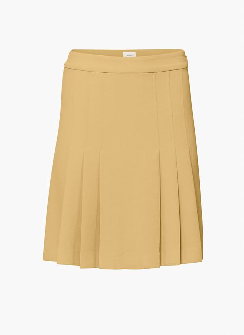TAPESTRY PLEATED SKIRT - High-waisted pleated skirt