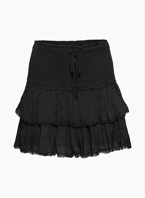 MOZART SKIRT - High-rise tiered mini skirt