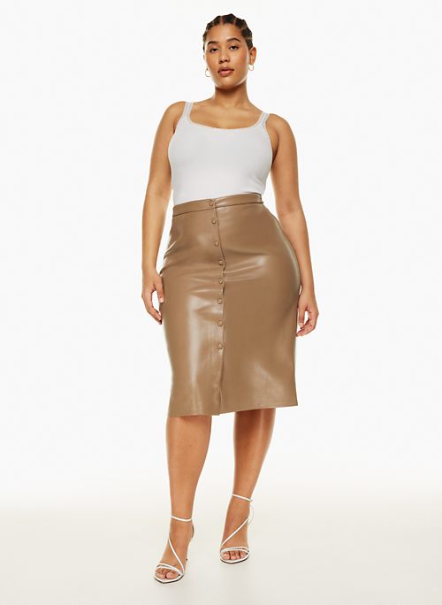 SHEIN High Low Belted PU Leather Skirt  SHEIN IN