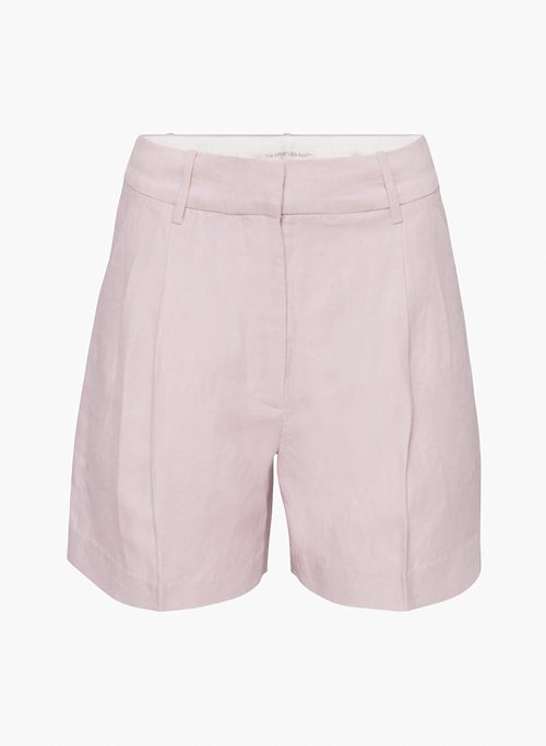 THE EFFORTLESS LINEN 5" SHORT - High-waisted linen shorts