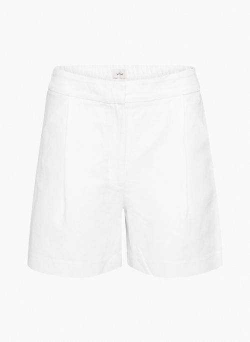 FABLE LINEN 5" SHORT - Pleated linen shorts