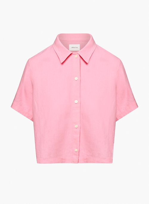 GELATO LINEN SHIRT - Short-sleeve linen button-up shirt