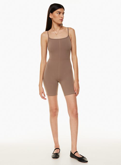 Romp Around Town Cut Out Athletic Romper - Lavender