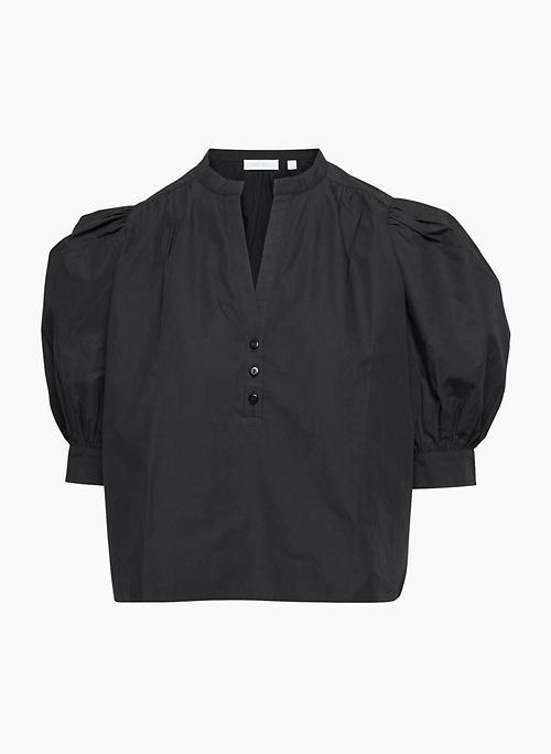 FREDO POPLIN BLOUSE - Puff-sleeve blouse