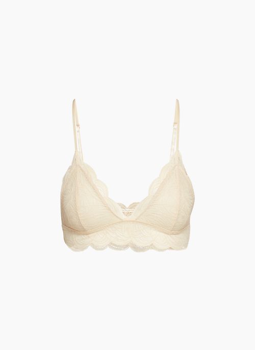 Pink Silk Lacy Push Up Bra Isolated Over White Stock Photo