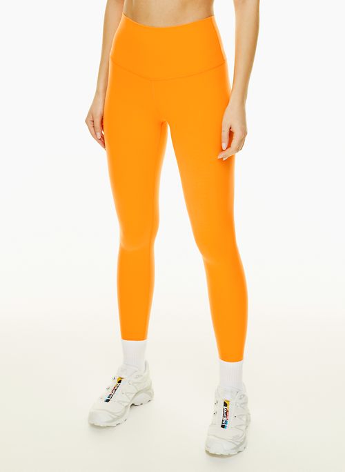 Orange Ribbed Halter Top & Legging Set - sosorella