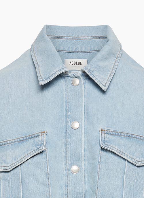 AGOLDE NYX DENIM SHIRT Aritzia CA