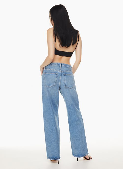 FUSION JEAN - Low-rise wide-leg jeans