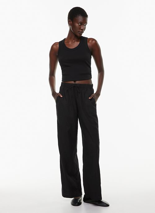 Aritzia TNA Wide Leg Yoga Pants Black - $30 (48% Off Retail