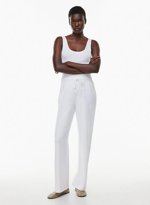 Jersey Straight Leg Trousers with Stretch