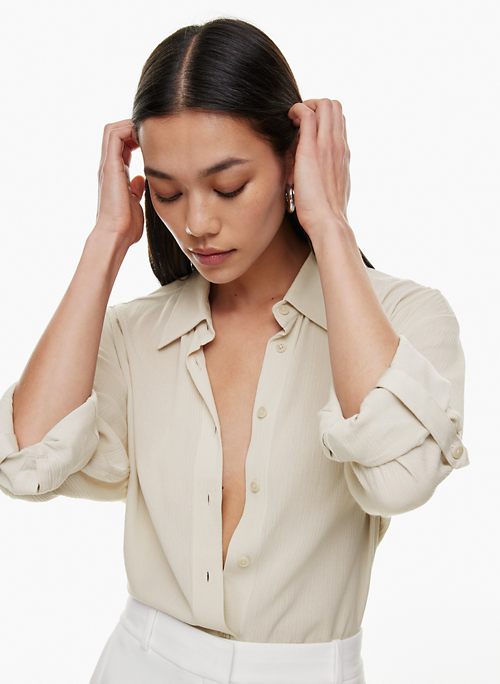 Women's White Button Up Shirts – Luxeire
