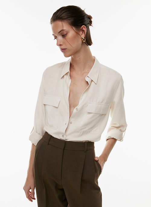 White Button-Up Shirts & Oversized Button-Up Shirts for Women