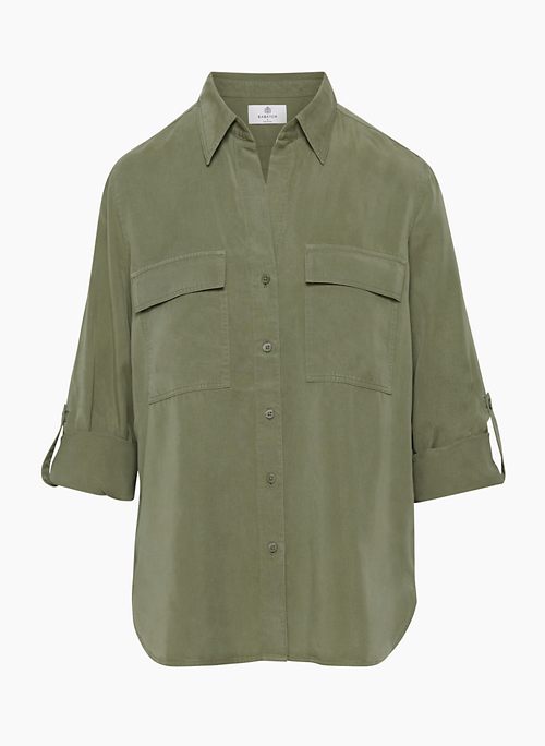 Babaton UTILITY LINEN SHORTSLEEVE SHIRT