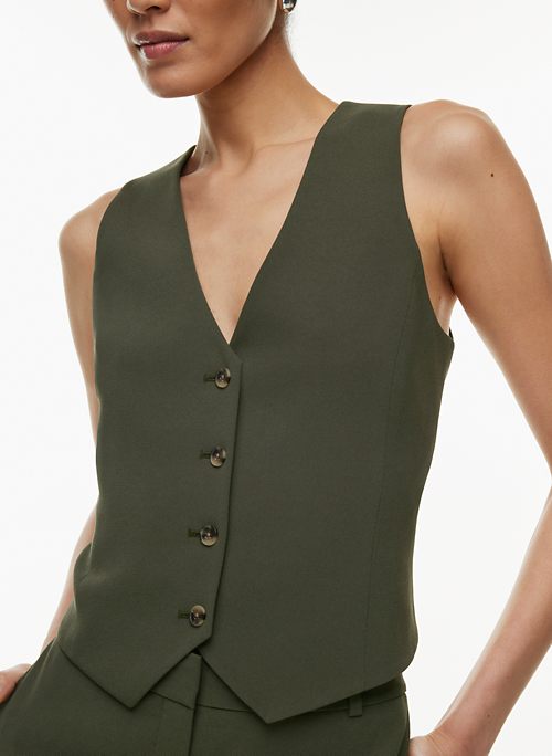 Beige Sleeveless Padded Blouse – Gray and Green Store