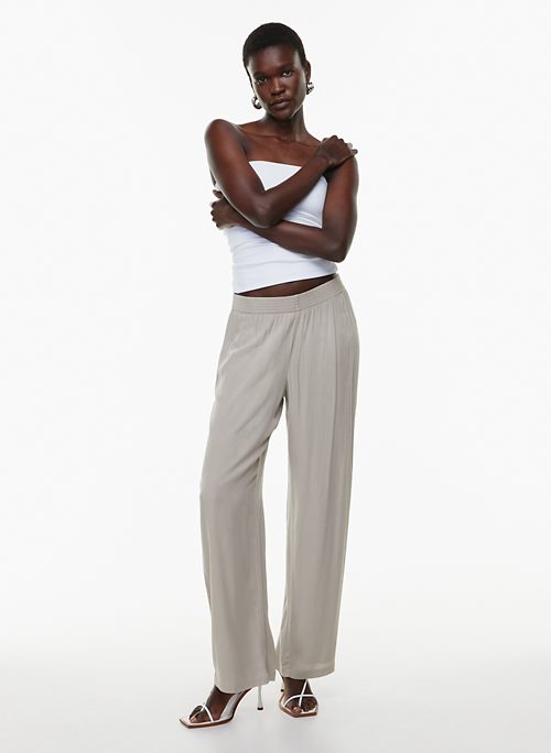 High-rise wideleg trousers - Women | MANGO OUTLET USA