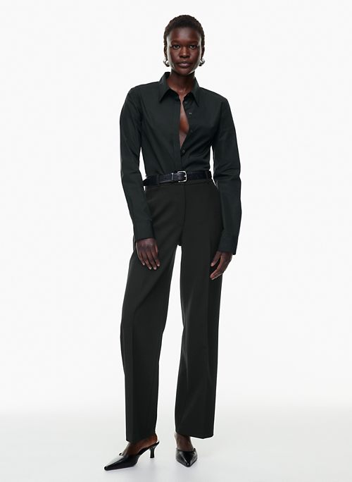Buy ELVORA Women Smart Slim Fit Peg Trousers (28, Black) at