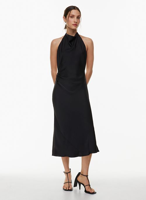 New Black Chic Tube Dress With Side Slit size L 12