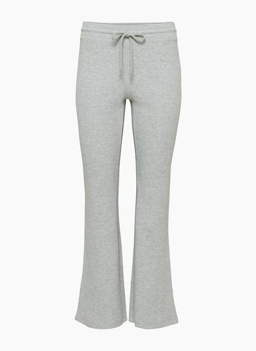 Grey slim flare pants