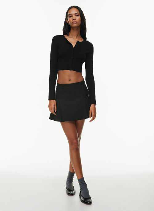 Easton V Front Mini Skirt Black