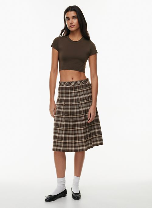 SHEIN Plaid Pleated Skirt | SHEIN IN