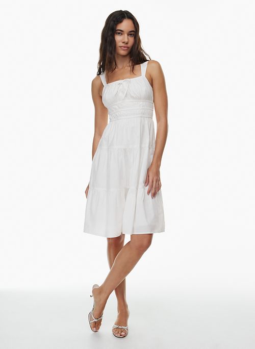 Efsteb Womens Dresses Casual Summer Dress Slim Solid Color Dresses Round  Neck Short Sleeve Dress Pleated Dress Wine M
